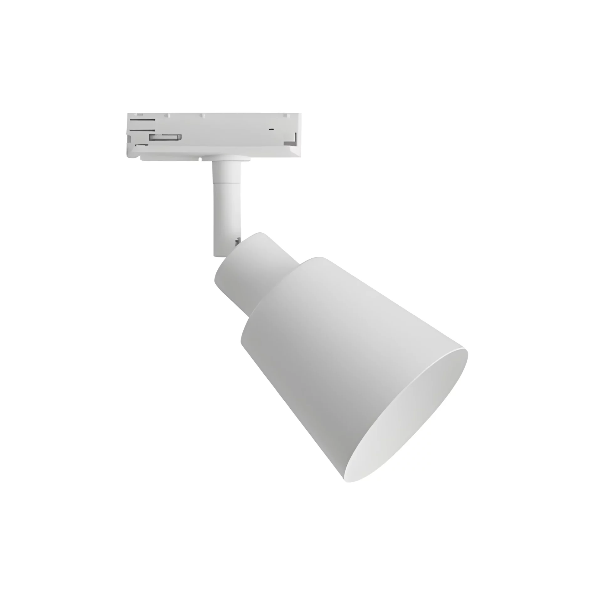 Biały reflektor sufitowy Link Koniekel – system oświetlenia szynowego