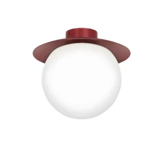 Kinkiet / Nowoczesna lampa sufitowa Kuul C - burgund, szklana kula