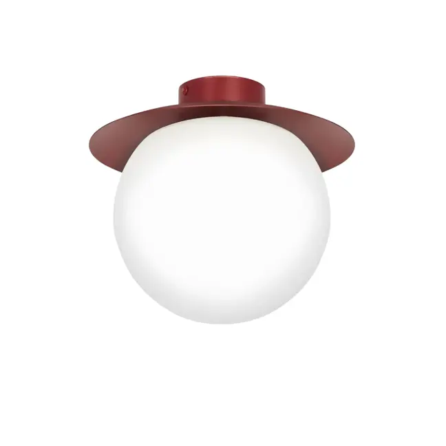 Kinkiet / Nowoczesna lampa sufitowa Kuul C - burgund, szklana kula