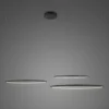 Duża wisząca lampa Shape No.3 o średnicy 100 cm z czarnymi ringami i barwą światła 3000K