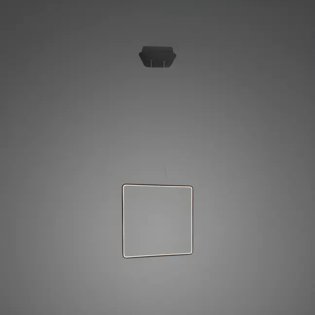 Wisząca lampa Shape Kwadraty No. 1 X o średnicy 40 cm, barwie światła 3000K, klasie szczelności IP44 i funkcji ściemniania