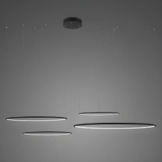 Duża wisząca lampa Shape No.4 CO4 o średnicy 100 cm z okręgami LED