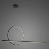 Czarna wisząca lampa Linea No.2 o średnicy 60 cm i barwie światła 3000K