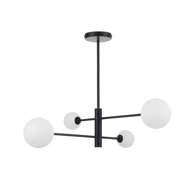 Czarna, nowoczesna lampa wisząca Dorado 4