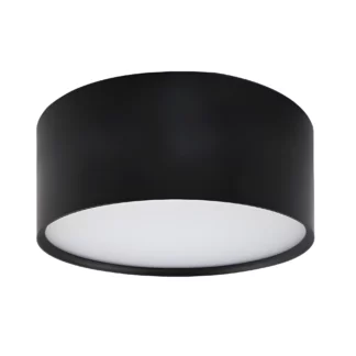 Czarny spot sufitowy Kendal, IP44