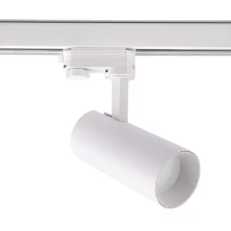 Biały sufitowy reflektor Ice - 3F do systemu szynowego Light Prestige