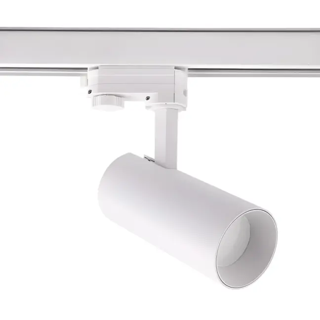 Biały sufitowy reflektor Ice - 3F do systemu szynowego Light Prestige