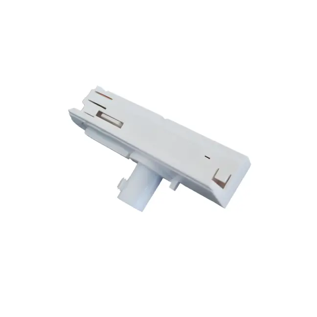Biały adapter do lamp wiszących, kompatybilny z systemem szynowym Light Prestige 1F