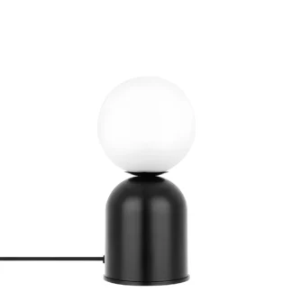 Mała stołowa lampa Luoti w czarno-białej kolorystyce