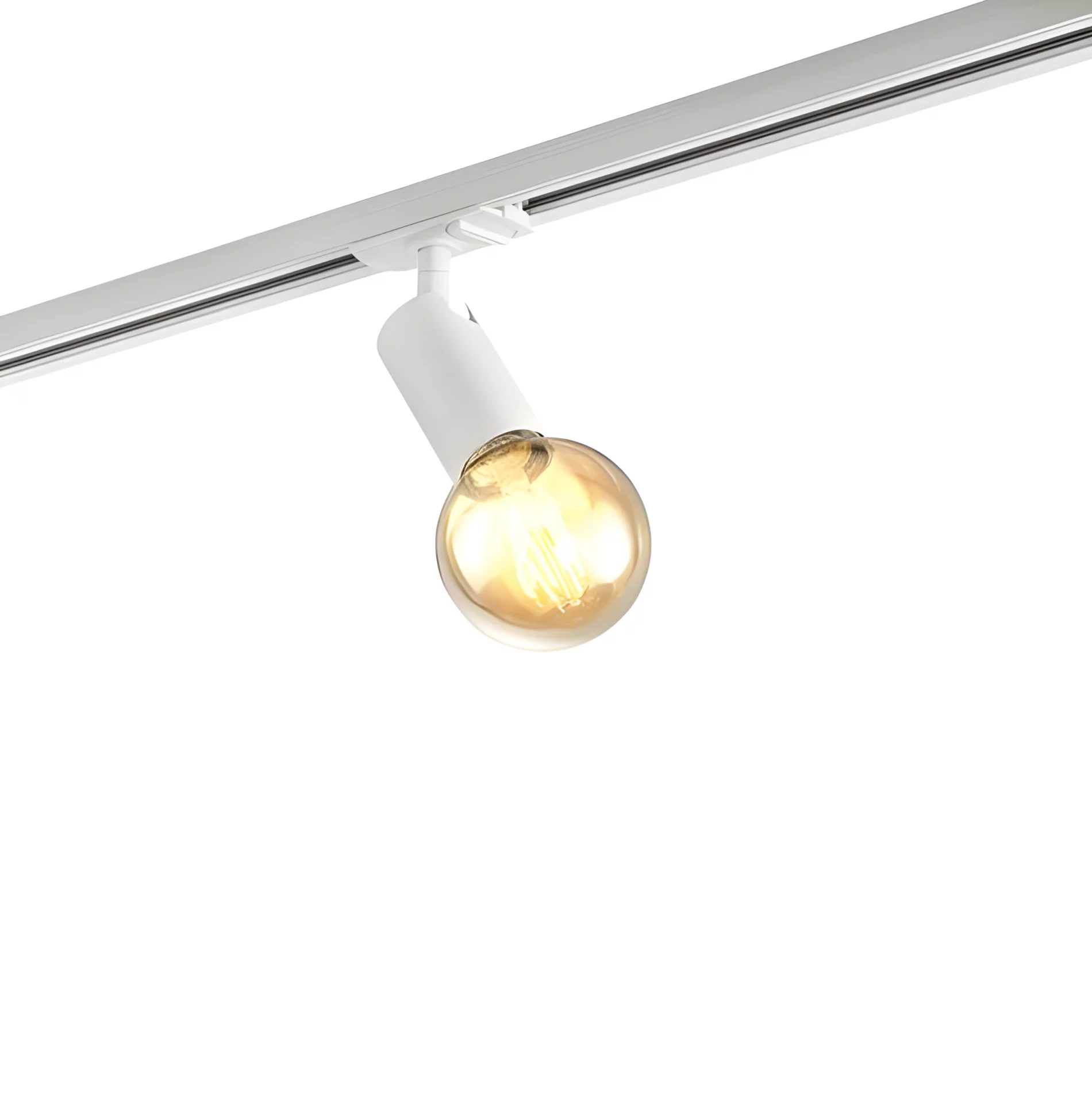 Biały reflektor sufitowy Link Open od Nordlux, kompatybilny z systemem szynowym