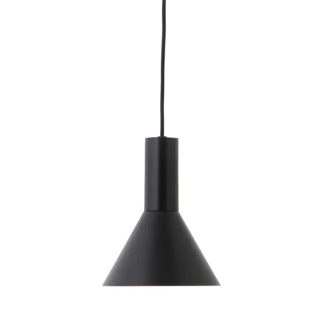 Czarna, nowoczesna lampa wisząca Lyss w stylu vintage