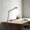 Szara lampa do pracy Nobu – DFTP, odpowiednia jako lampa stołowa lub kinkiet