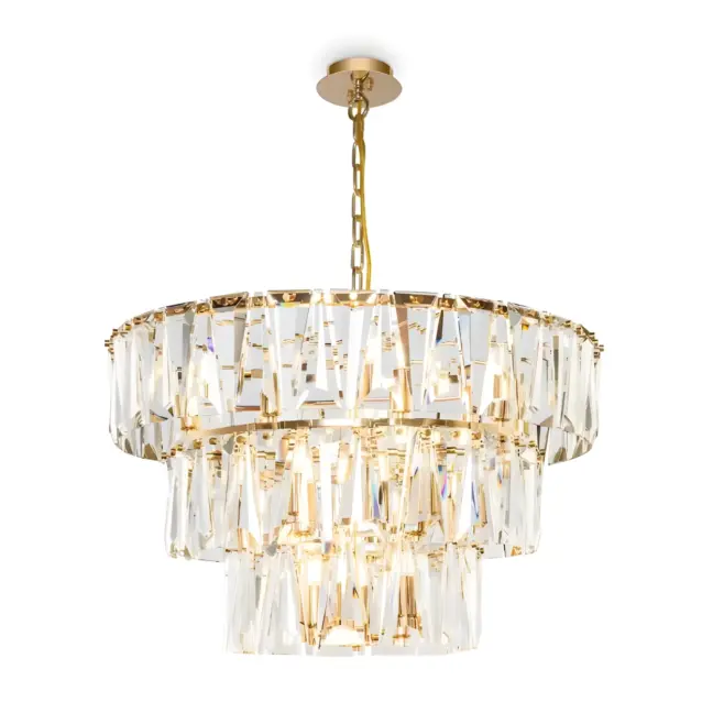 Stylowa lampa wisząca Puntes w eleganckim stylu glamour