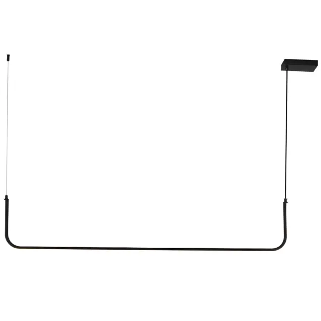 Lampa wisząca Minima 1 w kolorze czarnym o długości 120 cm