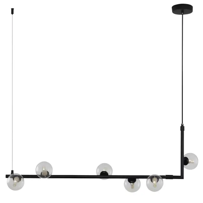 Wisząca lampa Simply z szklanymi kloszami