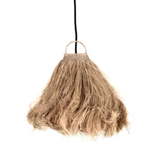 Stylowa wisząca lampa Coco z kokosa w klimacie boho
