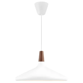 Szeroka biała lampa wisząca Nori 39 od DFTP