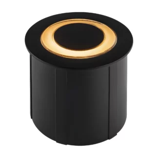 Czarna oprawa wpuszczana Limo LED o klasie szczelności IP65