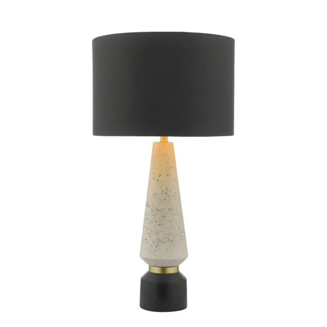 Elegancka lampa stołowa Onora z czarnym abażurem
