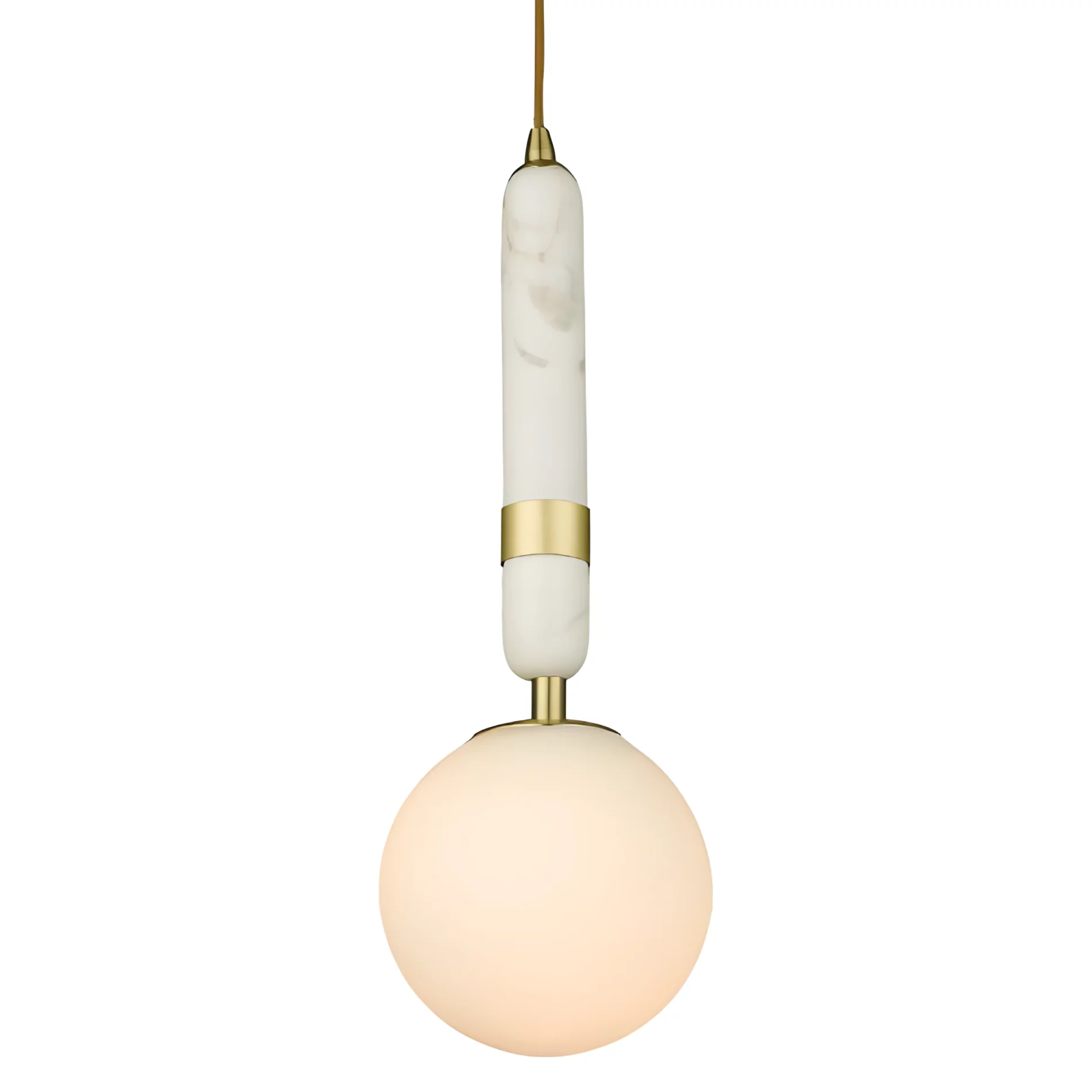 Wisząca lampa La Spezia z marmuru
