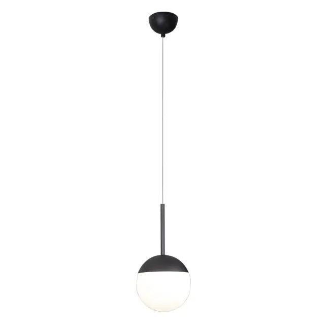 Nowoczesna wisząca lampa Dallas ze szklanym kloszem