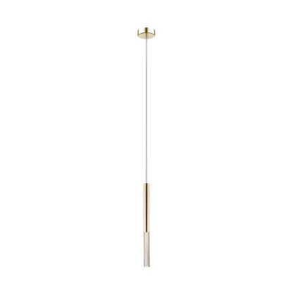 Złota lampa wisząca One LED