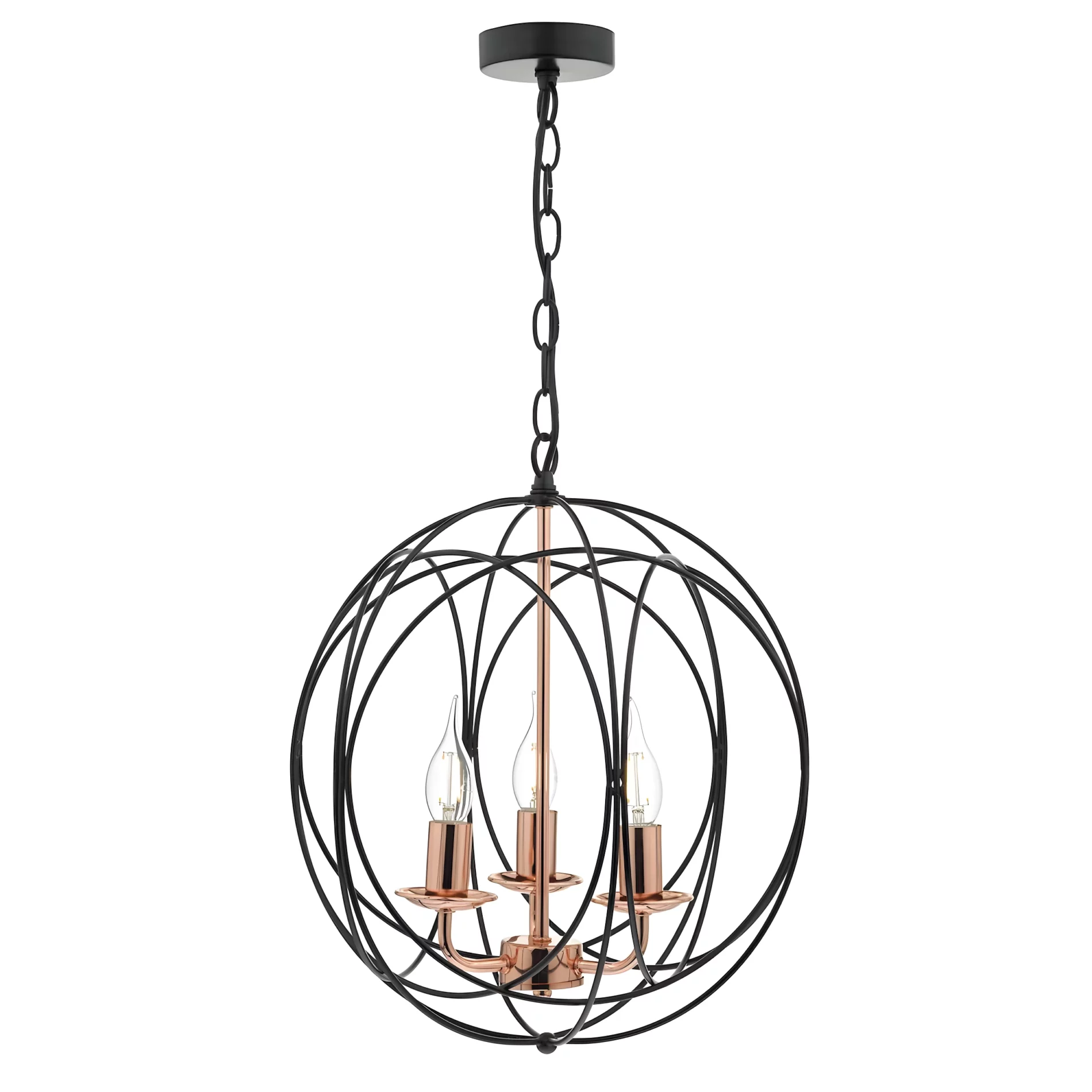 Wisząca lampa Phoenix w kolorach czerni i złota