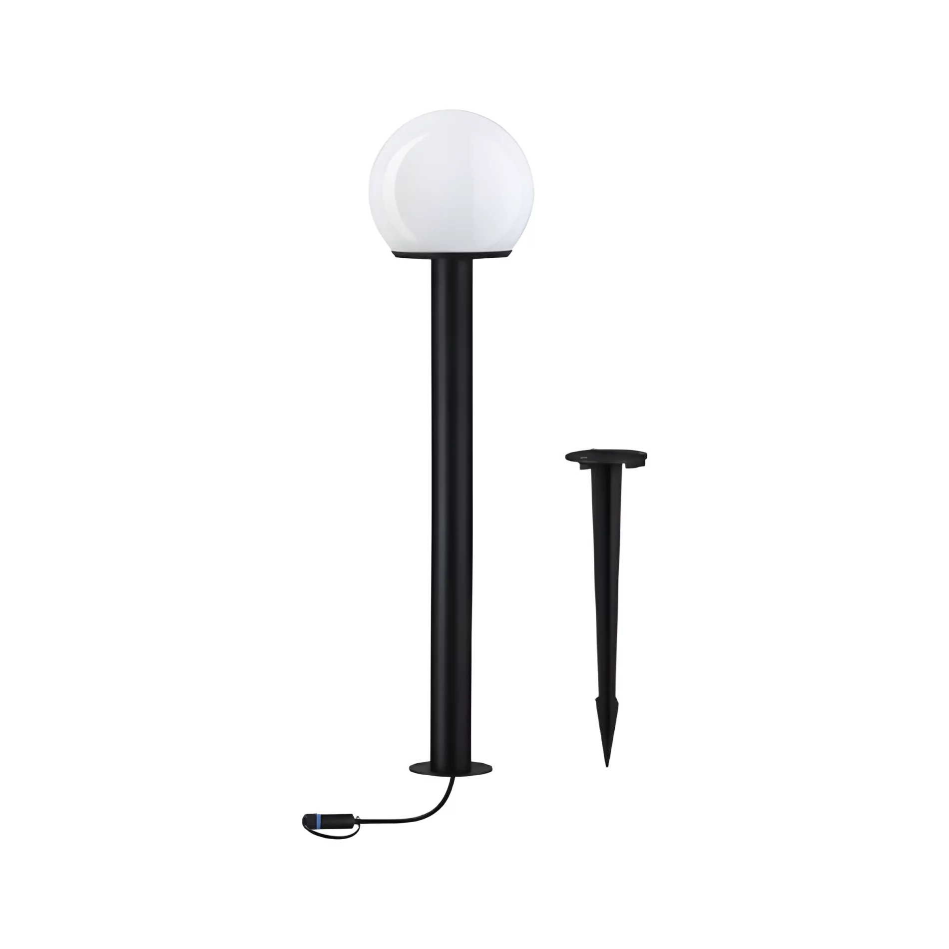 Ogrodowy słupek Plug&Shine w kolorze antracytowym z oprawą E14