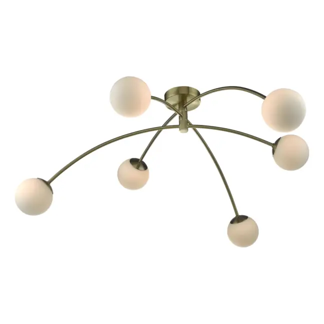 Lampa sufitowa PUGLIA w kolorze antycznego mosiądzu