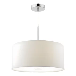 Lampa wisząca RONDA z białym abażurem