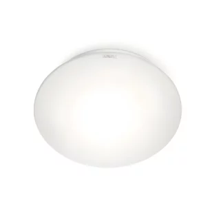 Biały sufitowy plafon RS 16 L z wbudowanym czujnikiem ruchu