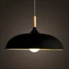 Czarna lampa wisząca Saucer o średnicy 45 cm