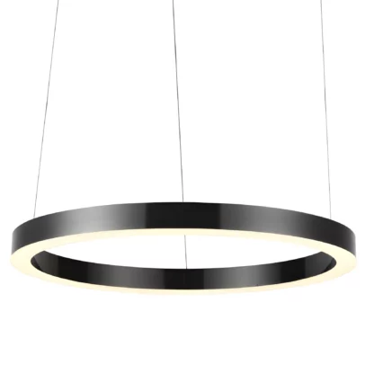 Lampa wisząca Circle w kolorze czarnym z oświetleniem LED o średnicy 100 cm