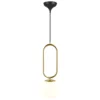 Asymetryczna lampa wisząca Shapes 27 od DFTP z białym kloszem