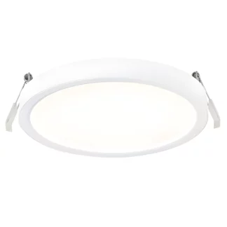 Biała, ściemnialna lampa sufitowa LED Sóller 22