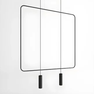 Stylowa czarna lampa wisząca Rana 2