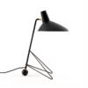 Stylowa czarna lampa stołowa Tripod HM9