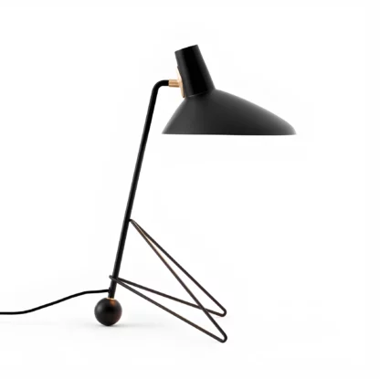 Stylowa czarna lampa stołowa Tripod HM9