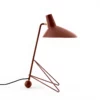 Elegancka czerwona lampa stołowa Tripod HM9