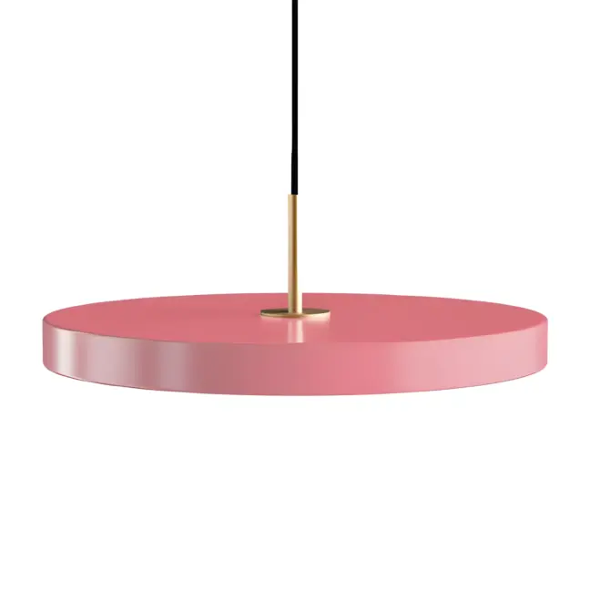 Wisząca lampa Asteria w jasnoróżowym kolorze z wbudowanym oświetleniem LED