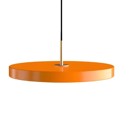 Lampa wisząca Asteria z pomarańczowym kloszem i oświetleniem LED