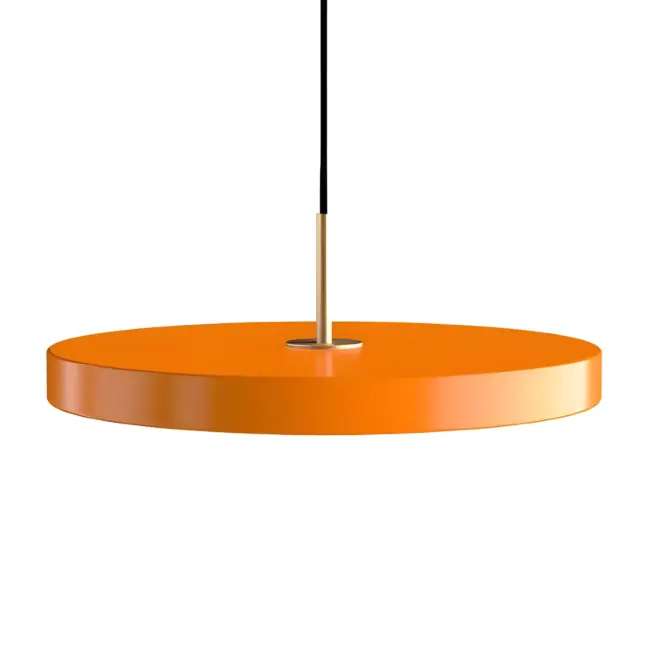 Lampa wisząca Asteria z pomarańczowym kloszem i oświetleniem LED