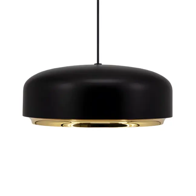 Czarna wisząca lampa Hazel z wbudowanym oświetleniem LED