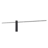 Minimalistyczny czarny kinkiet LED Sabre M