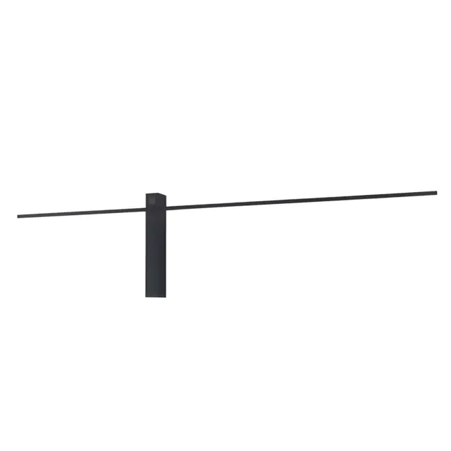 Minimalistyczny czarny kinkiet LED Sabre M