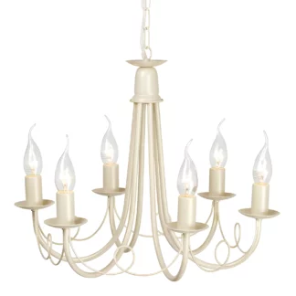 Żyrandol Ivory do dużego salonu