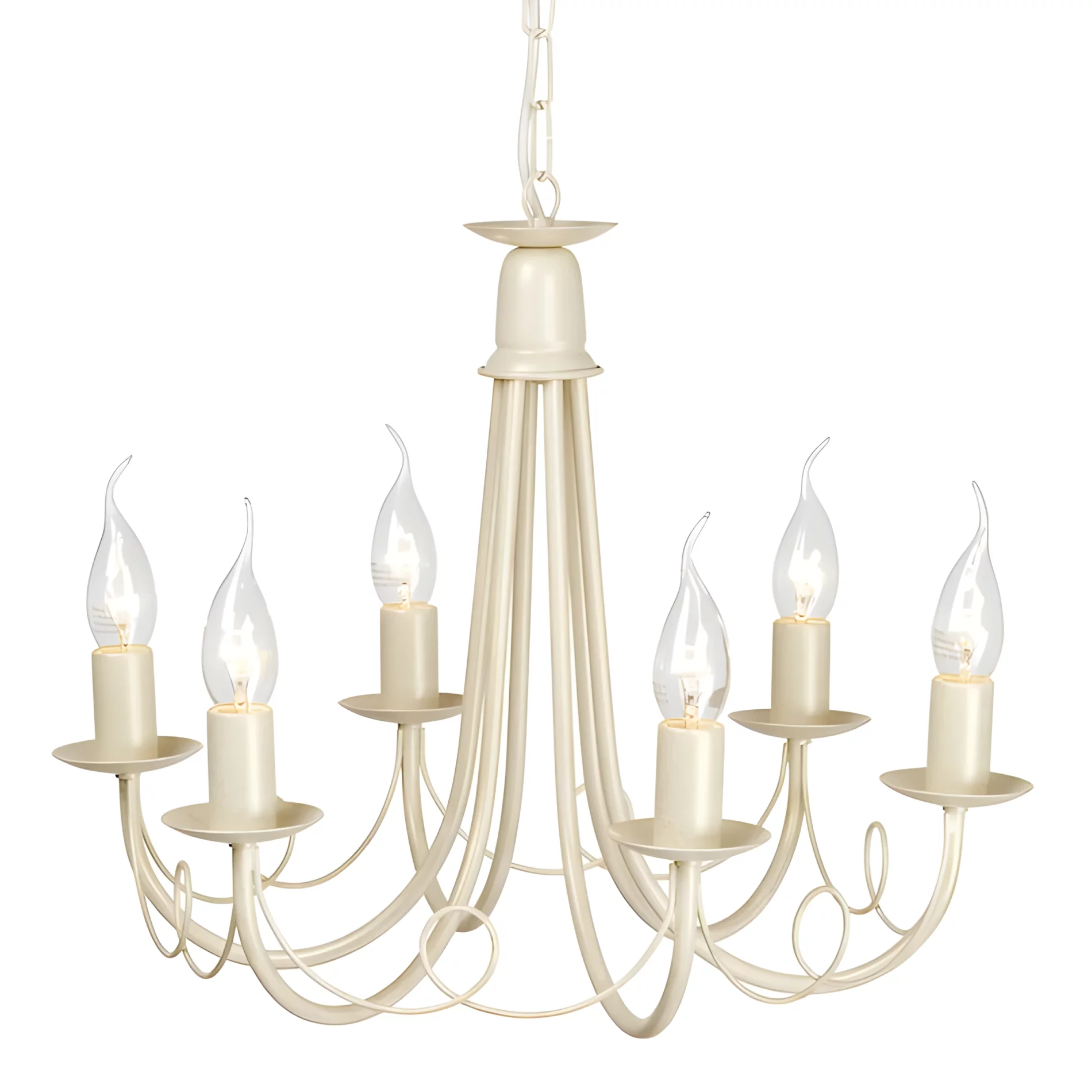 Żyrandol Ivory do dużego salonu