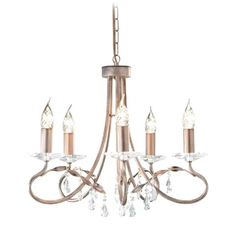 Żyrandol vintage Laura do romantycznej sypialni