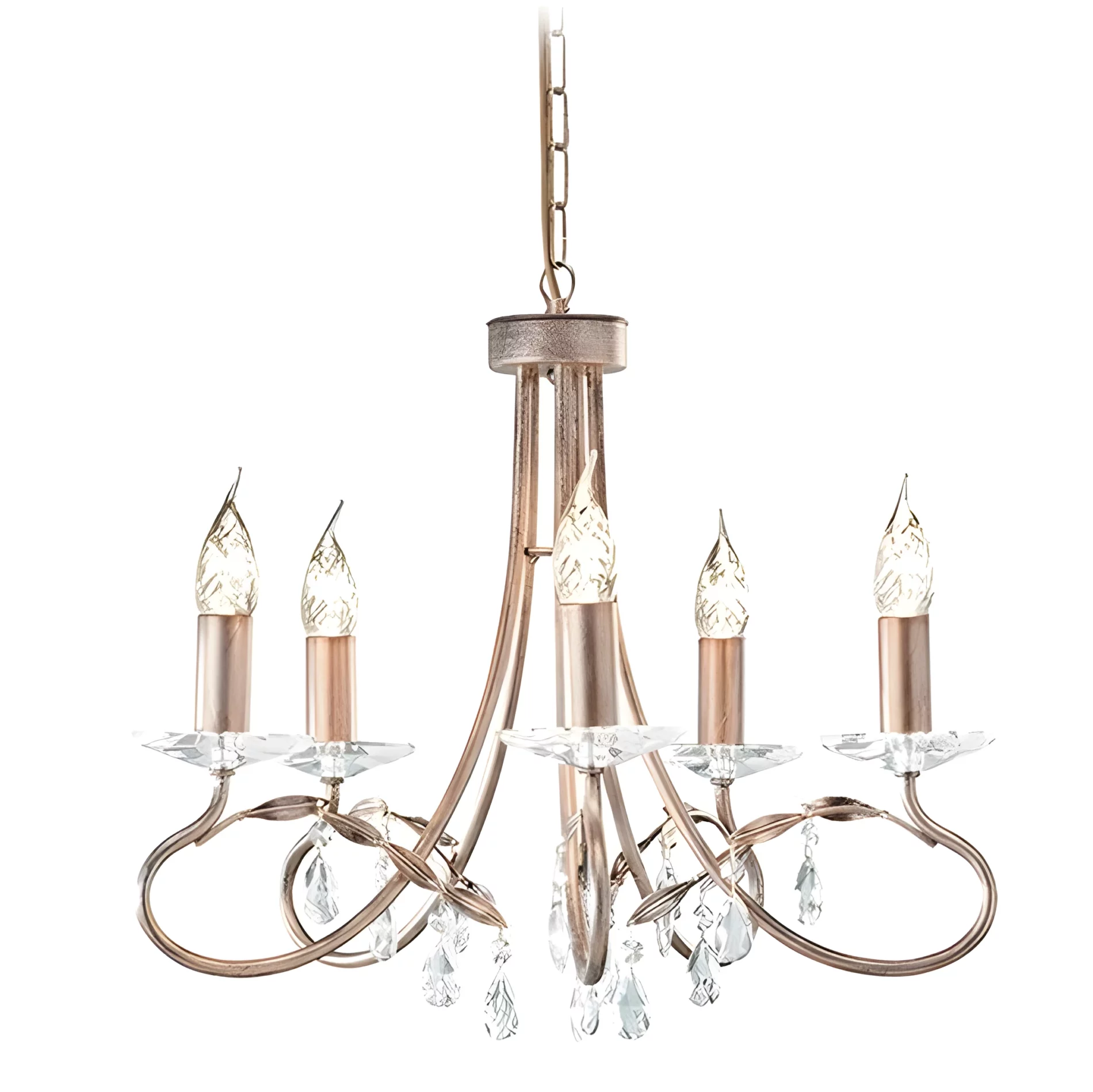 Żyrandol vintage Laura do romantycznej sypialni