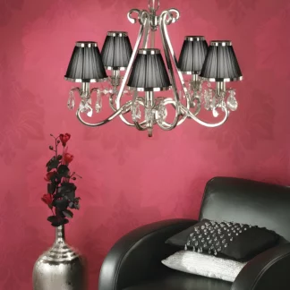 Żyrandol vintage Oksana jako oświetlenie salonu